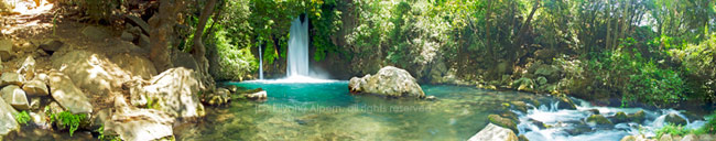 The Banias, Eliyahu Alpern Israel Panoramic Photography